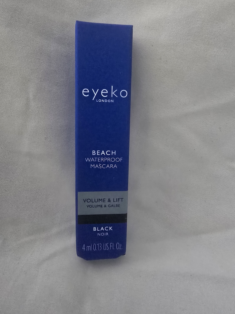 Eyeko Beach Waterproof Mascara – Blue Packaging, Black Shade